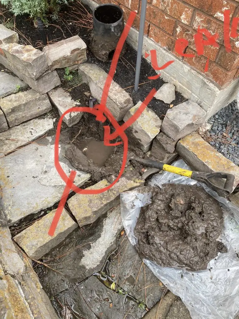 Leak in sprinkler system